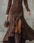 Valeria - long ruffled dress