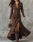Valeria - long ruffled dress