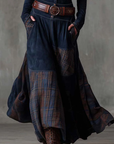 Michelle - suede maxi dress