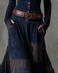 Amanda | Suede maxi dress with belt