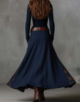 Michelle - suede maxi dress