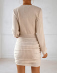 Melina | Brown knit dress