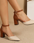 Marielle | Two Tone Strap Heels