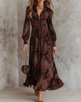 Marlene | Paisley Midi Dress with Neck Zip