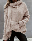 Zelina - Long Sleeve Sweater With Pocket