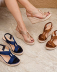 Noelle | Knit Open Toe Heels