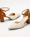 Marielle | Two Tone Strap Heels