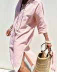 Sophia | Timeless Striped Shirt Dress with Elegant Comfort