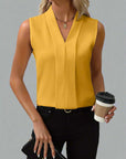 Rome | Sleeveless V-Neck Blouse