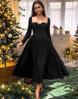 HOLLY™ - Elegant Ruched Tie-Back Sweetheart Neck A-Line Dress for Parties