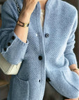 Claire – Cashmere blend cardigan with buttons