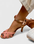 Dana - Orthopedic Heels with T-Strap Design