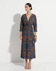 Harper™ | Elegant dress with long sleeves and floral print