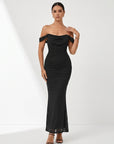VALENTINI™ – Chic Off-Shoulder Ruched Mermaid Evening Dress
