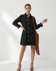 RENEE™ – Stylish Puff Sleeve Mini Dress