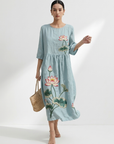 Sage™ | Everyday Comfort Dress With Floral Print