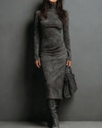 Frosina - suede midi dress