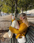 Lazy Style Loose Solid Color Long Sleeve Cardigan
