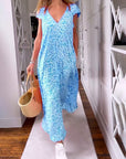 Glaiza | V-Neck Maxi Dress