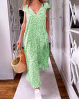 Glaiza | V-Neck Maxi Dress