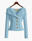 Kenny – Ribbed Button-Up Cardigan