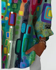 Ava™ blouse with geometric pattern