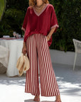 Amalia - An Elegant Yet Casual Striped Set