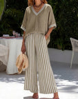 Amalia - An Elegant Yet Casual Striped Set