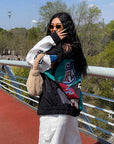 Loose Color Block Long Sleeve Trench Coat Jacket