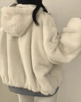 Rane™ - Reversible teddy wool hooded jacket