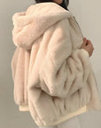 Rane™ - Reversible teddy wool hooded jacket
