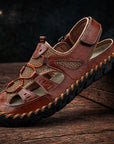 Samanta - Handwoven Leather Outdoor Sandals