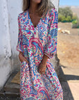 Hailey | Abstract Boho Maxi