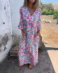 Hailey | Abstract Boho Maxi
