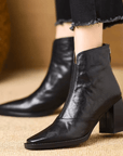 Claudia | Luxury Mid-Heel Ankle Boots