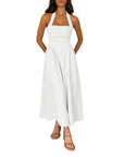 KATE™ – Elegant Sleeveless High-Waist Dress