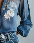 Floral Boho Chic Women's Blouse