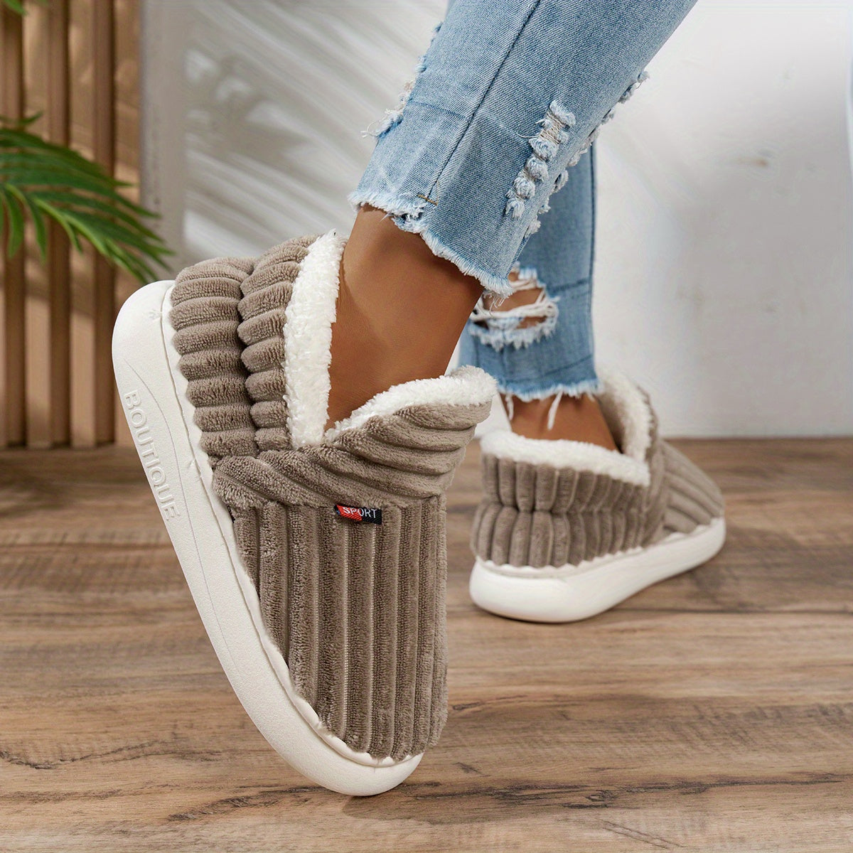 CozyStep Plush House Slippers