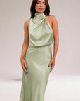 ELARA™ - Elegant Satin Evening Dress