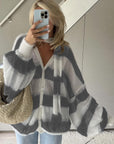 Cozy Stripe Sweater Cardigan