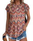 Necie | Chic Printed Blouse