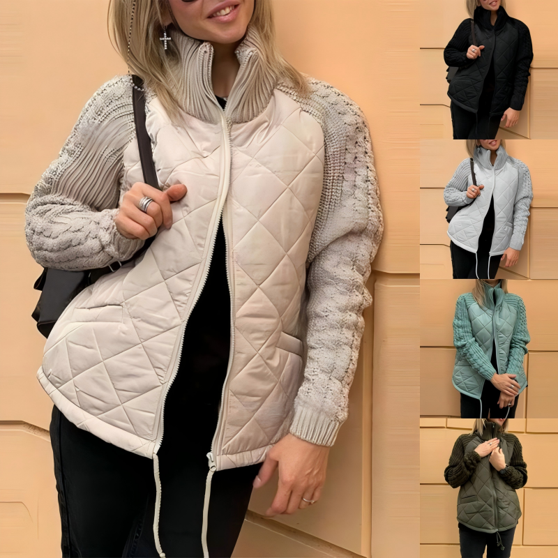 Julia-Knit Patchwork Jacket