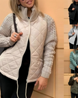Julia-Knit Patchwork Jacket