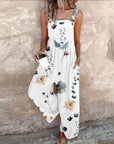 Comfortable printed overalls
