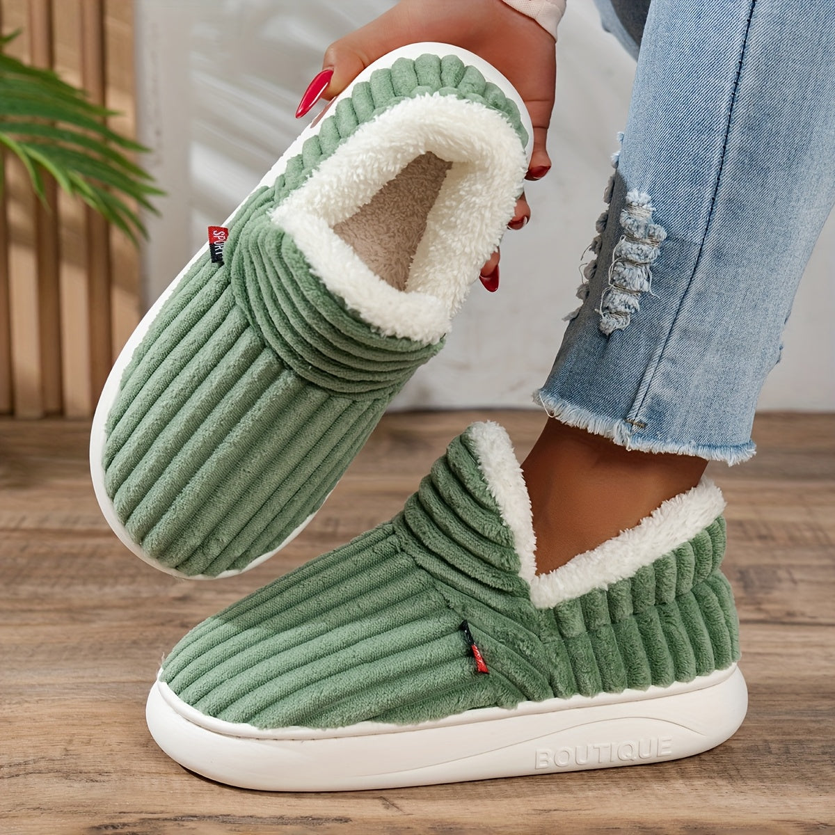 CozyStep Plush House Slippers