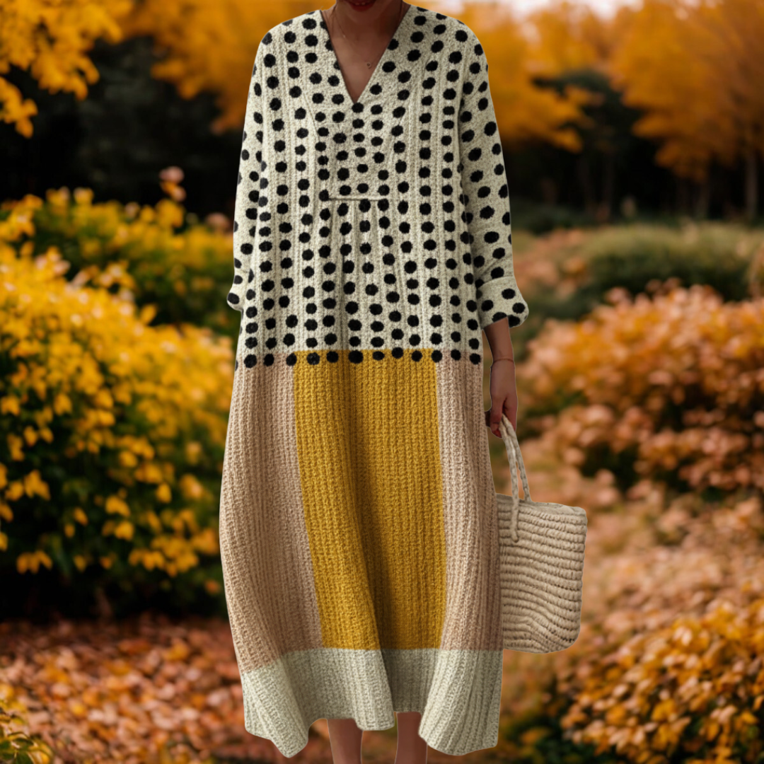 Danielle | Polka Dot Knit-Dress