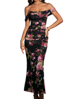 PRIMROSE™ – Stylish One-Shoulder Corset Mesh Dress