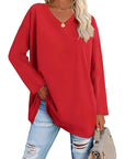 Alicia™ - Relaxed V-Neck Sweater