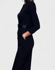 Mandarin Luxe – Maxi dress with belt