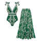 Swimsuit and skirt